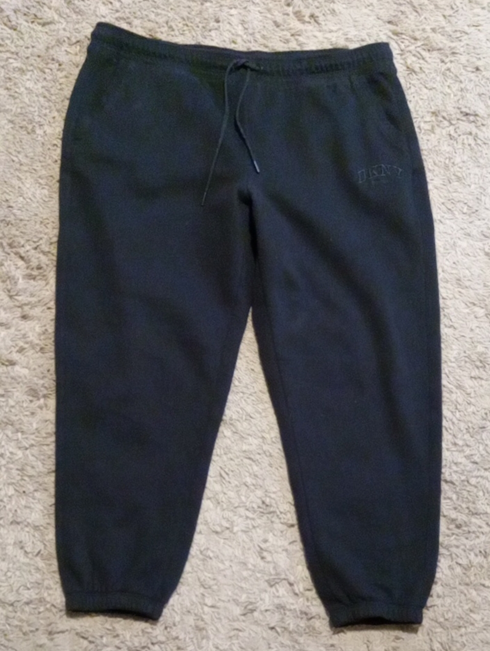 DKNY Black Women's Jogger Sweatpants with Drawstring